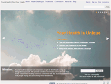 Tablet Screenshot of foundhealth.com